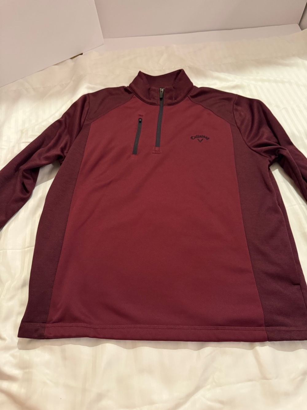 Callaway Men’s Maroon Quarter-Zip Golf Jacket